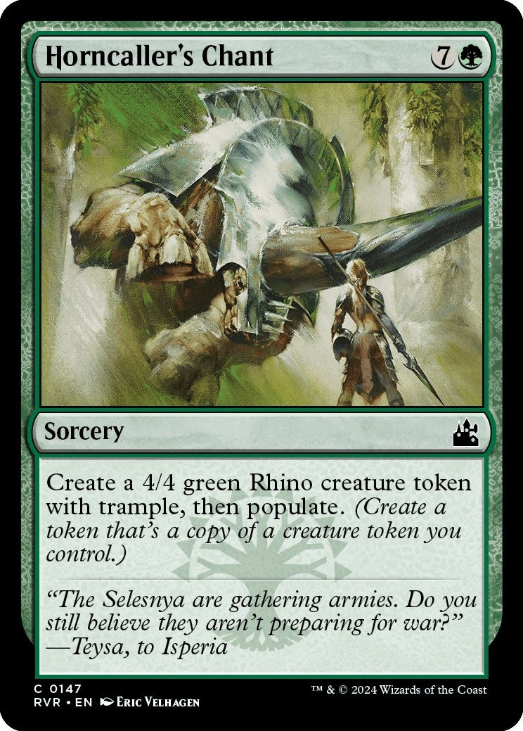 Image for Horncaller's Chant (147) (RVR) - Magic: The Gathering