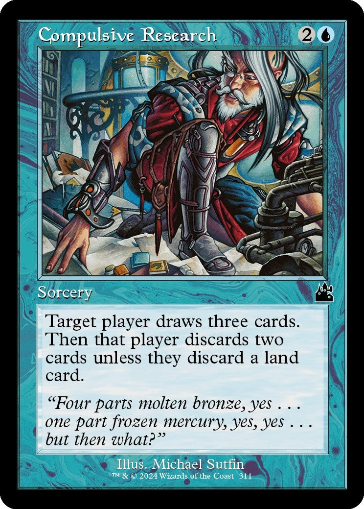 Image for Compulsive Research (Retro Frame) (311) (RVR) - Magic: The Gathering