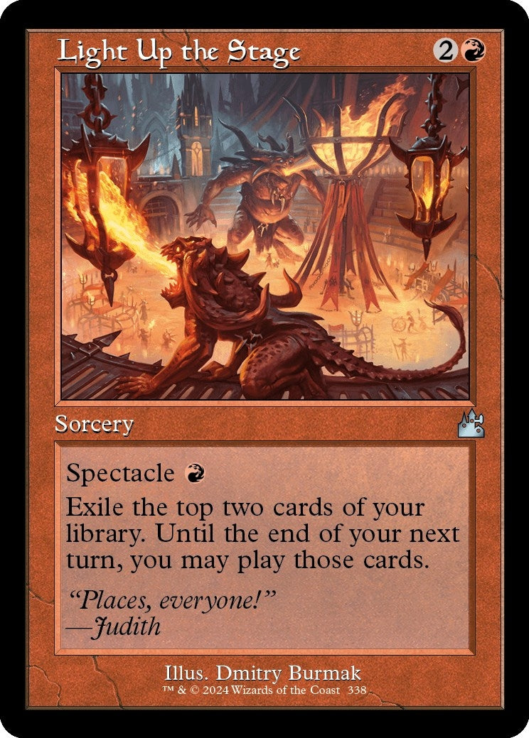 Image for Light Up the Stage (Retro Frame) (338) (RVR) - Magic: The Gathering