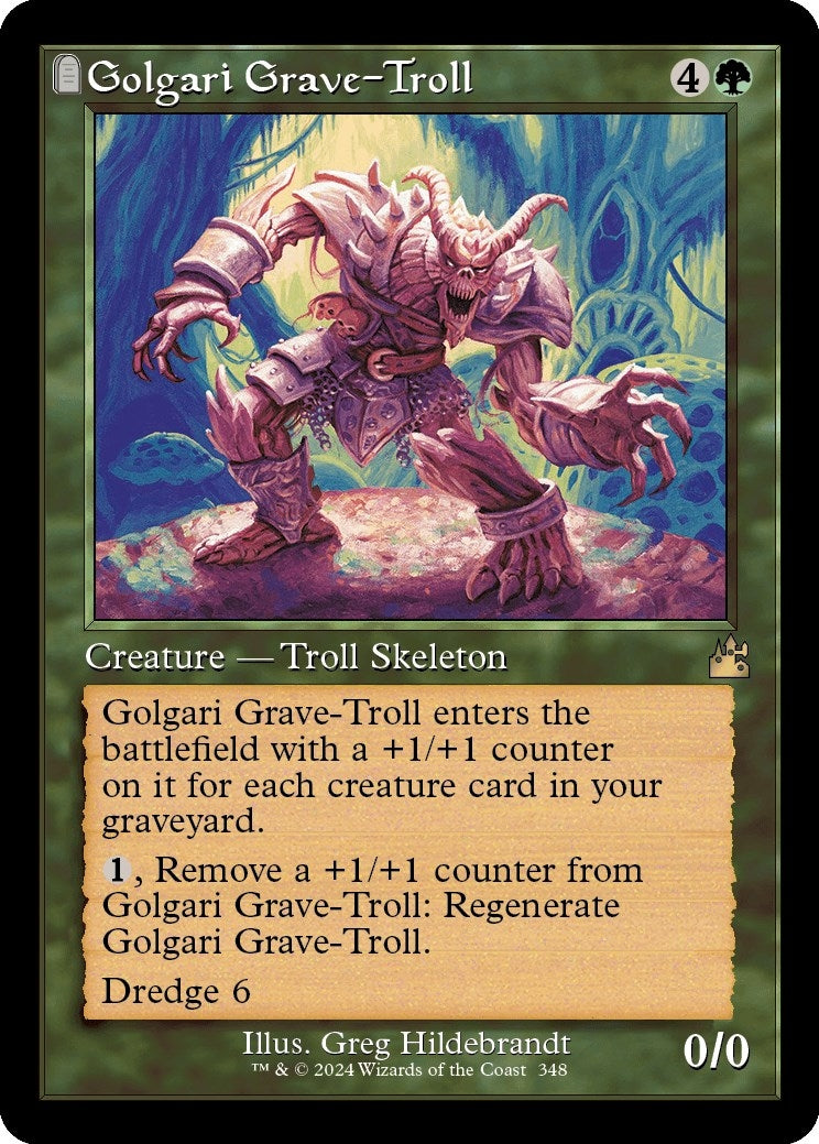 Image for Golgari Grave-Troll (Retro Frame) (348) (RVR) - Magic: The Gathering
