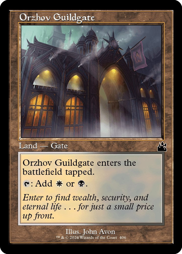 Image for Orzhov Guildgate (Retro Frame) (406) (RVR) - Magic: The Gathering
