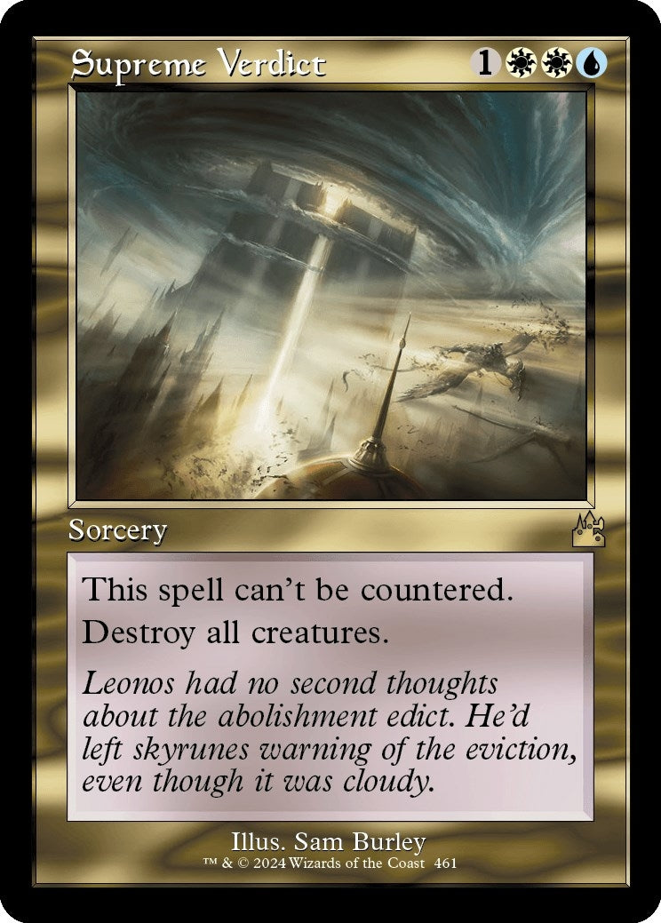 Image for Supreme Verdict (Retro Frame) (461) (RVR) - Magic: The Gathering