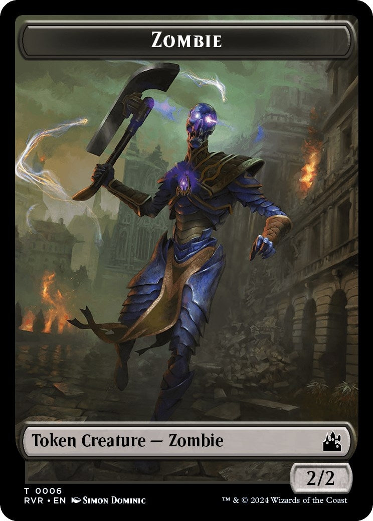Image for Zombie Token (6) (RVR) - Magic: The Gathering