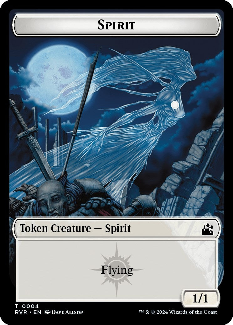 Image for Spirit Token (0004) (4) (RVR) - Magic: The Gathering