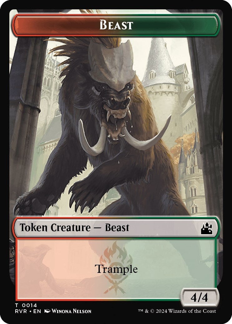 Image for Beast Token (14) (RVR) - Magic: The Gathering
