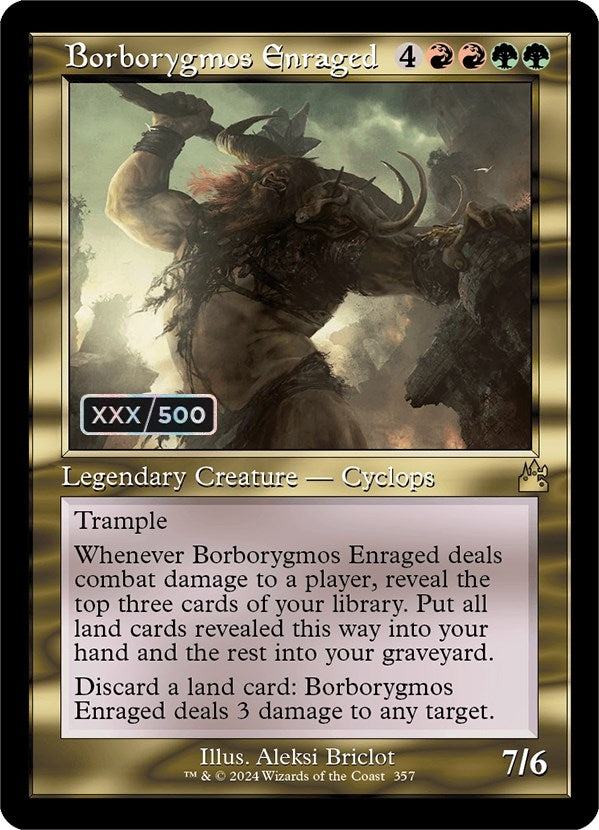 Image for Borborygmos Enraged (Retro Frame) (Serial Numbered) (357) (RVR) - Magic: The Gathering