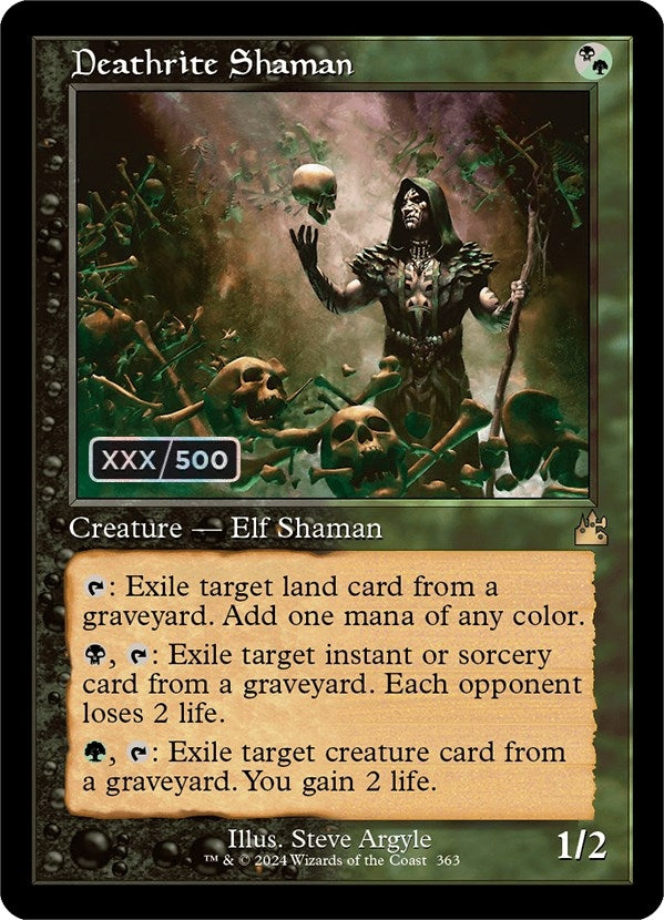 Image for Deathrite Shaman (Retro Frame) (Serial Numbered) (363) (RVR) - Magic: The Gathering
