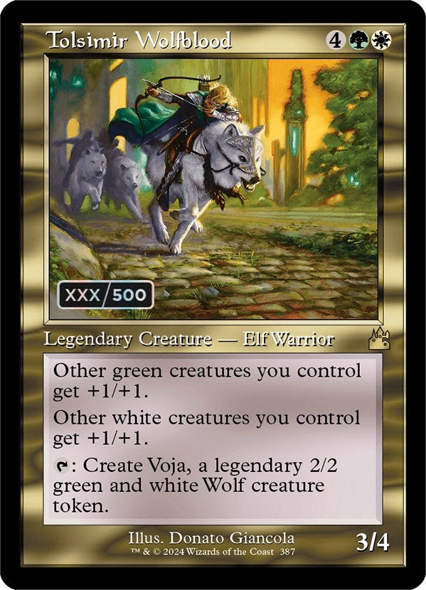 Image for Tolsimir Wolfblood (Retro Frame) (Serial Numbered) (387) (RVR) - Magic: The Gathering