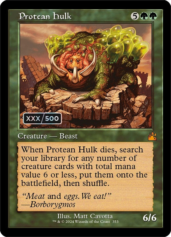 Image for Protean Hulk (Retro Frame) (Serial Numbered) (353) (RVR) - Magic: The Gathering