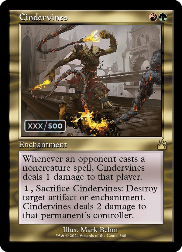 Image for Cindervines (Retro Frame) (Serial Numbered) (360) (RVR) - Magic: The Gathering