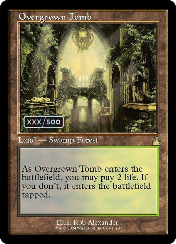 Image for Overgrown Tomb (Retro Frame) (Serial Numbered) (407) (RVR) - Magic: The Gathering
