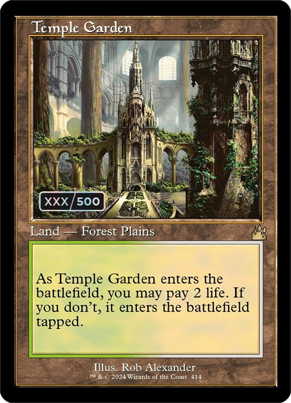Image for Temple Garden (Retro Frame) (Serial Numbered) (414) (RVR) - Magic: The Gathering