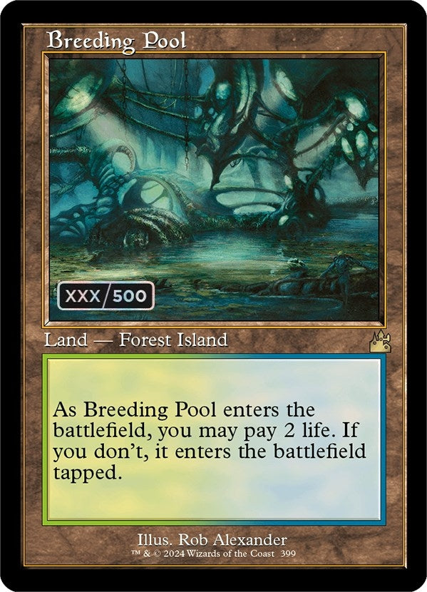 Image for Breeding Pool (Retro Frame) (Serial Numbered) (399) (RVR) - Magic: The Gathering