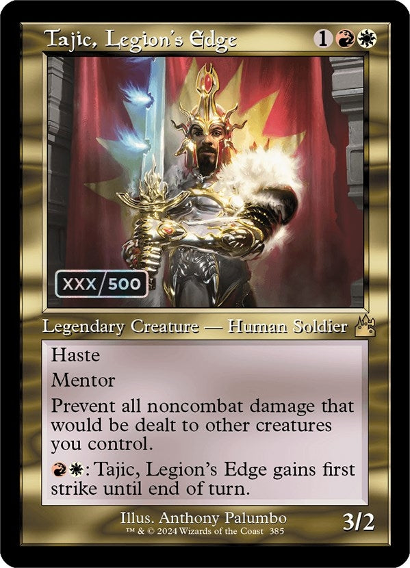 Image for Tajic, Legion's Edge (Retro Frame) (Serial Numbered) (385) (RVR) - Magic: The Gathering