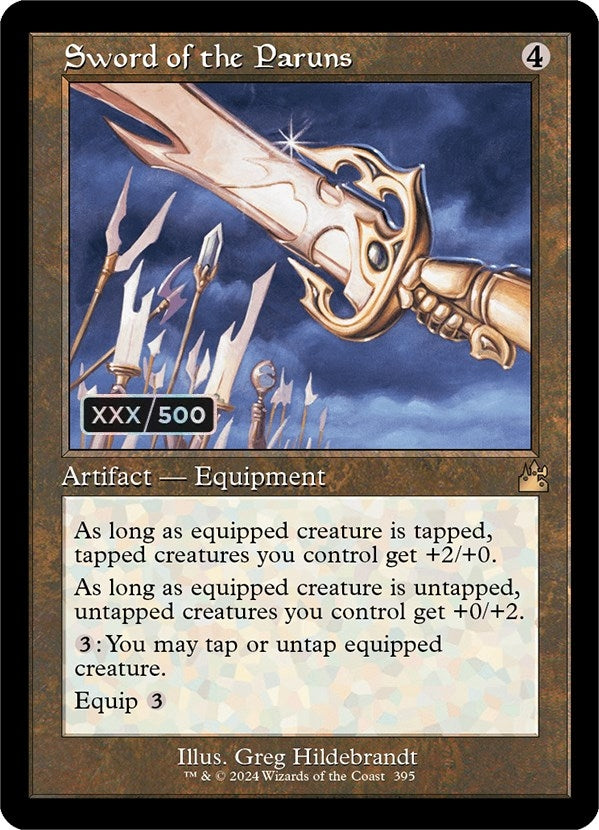 Image for Sword of the Paruns (Retro Frame) (Serial Numbered) (395) (RVR) - Magic: The Gathering