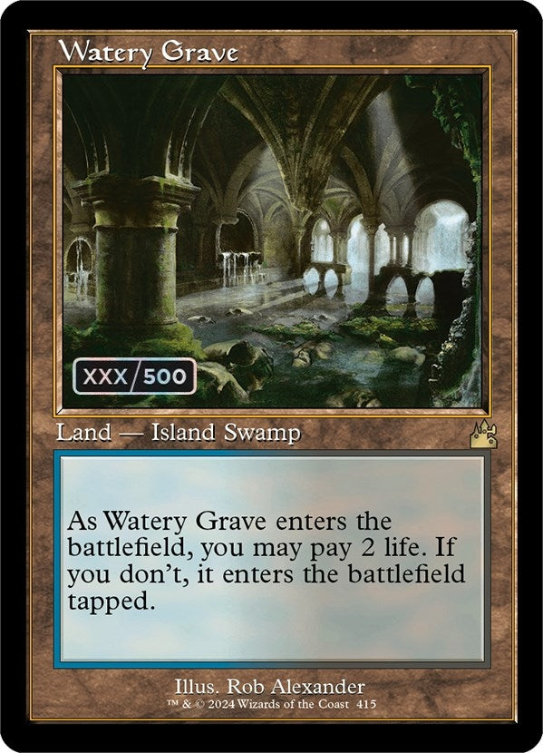 Image for Watery Grave (Retro Frame) (Serial Numbered) (415) (RVR) - Magic: The Gathering