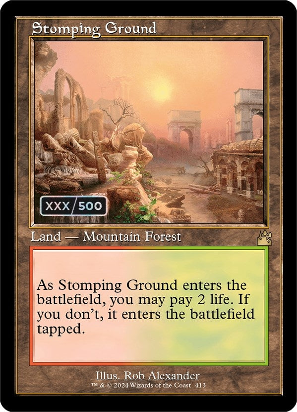 Image for Stomping Ground (Retro Frame) (Serial Numbered) (413) (RVR) - Magic: The Gathering