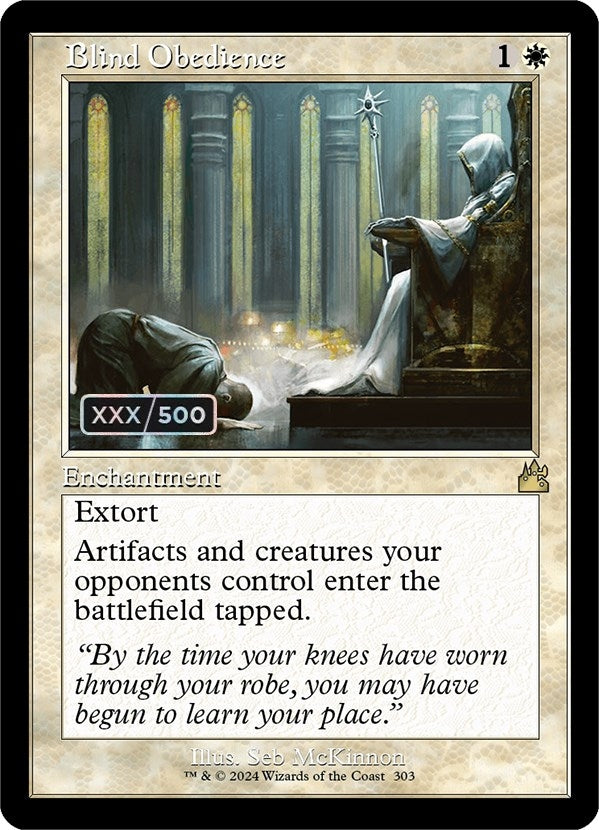 Image for Blind Obedience (Retro Frame) (Serial Numbered) (303) (RVR) - Magic: The Gathering