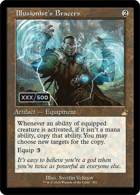 Image for Illusionist's Bracers (Retro Frame) (Serial Numbered) (392) (RVR) - Magic: The Gathering