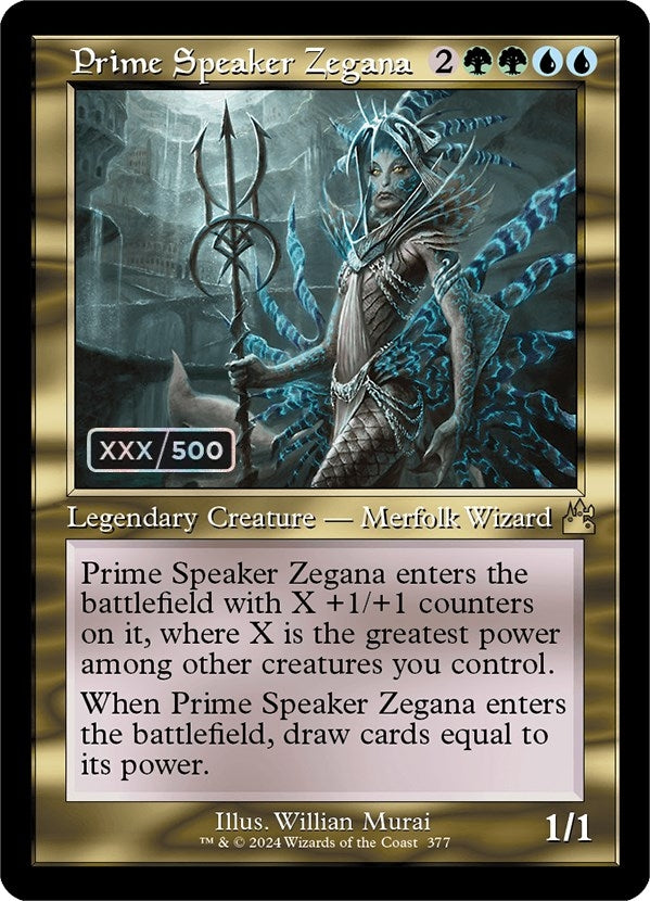 Image for Prime Speaker Zegana (Retro Frame) (Serial Numbered) (377) (RVR) - Magic: The Gathering