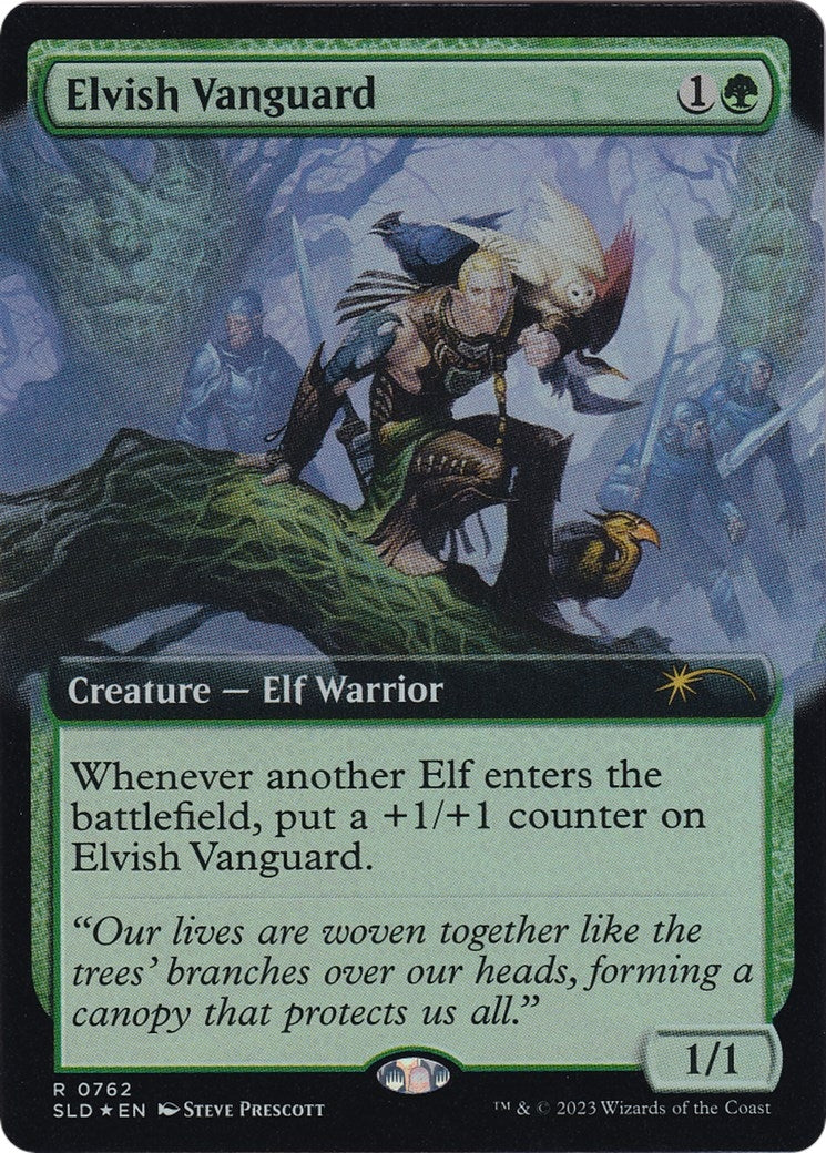 Image for Elvish Vanguard (Extended Art) (762) (SLD) - Magic: The Gathering