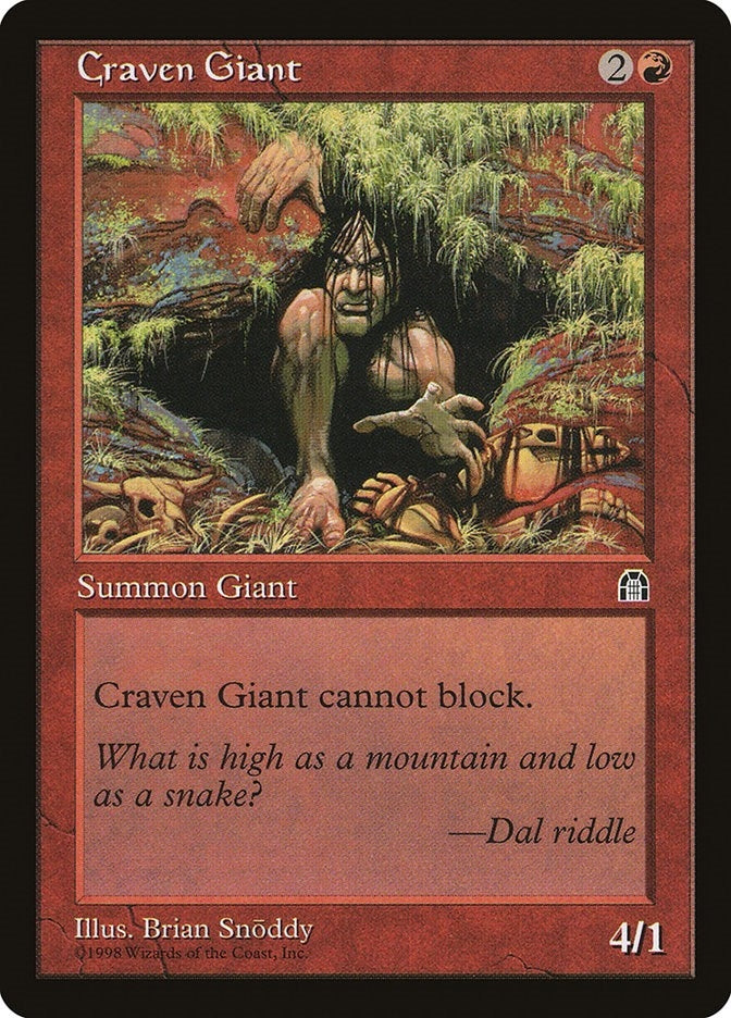 Image for Craven Giant (STH) - Magic: The Gathering
