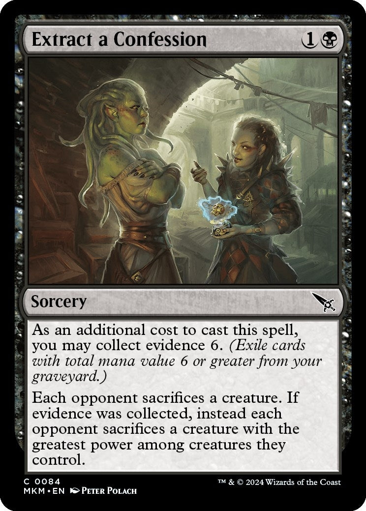Image for Extract a Confession (84) (MKM) - Magic: The Gathering