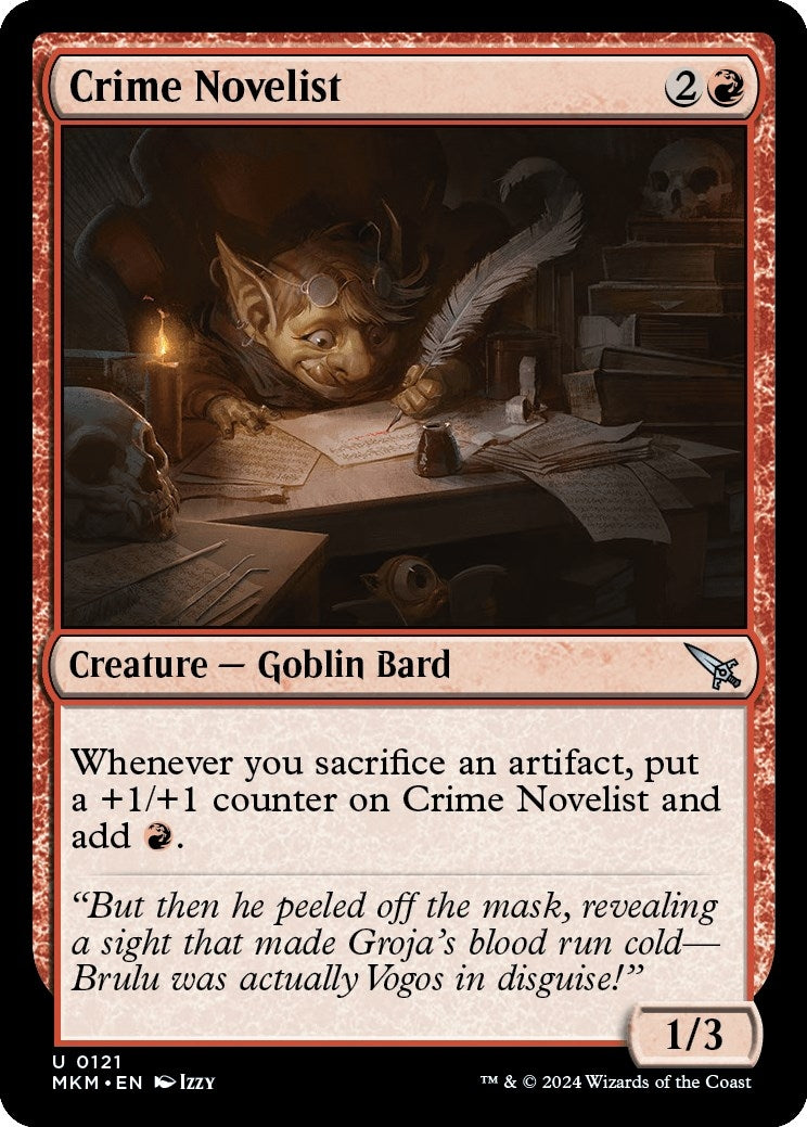 Image for Crime Novelist (121) (MKM) - Magic: The Gathering