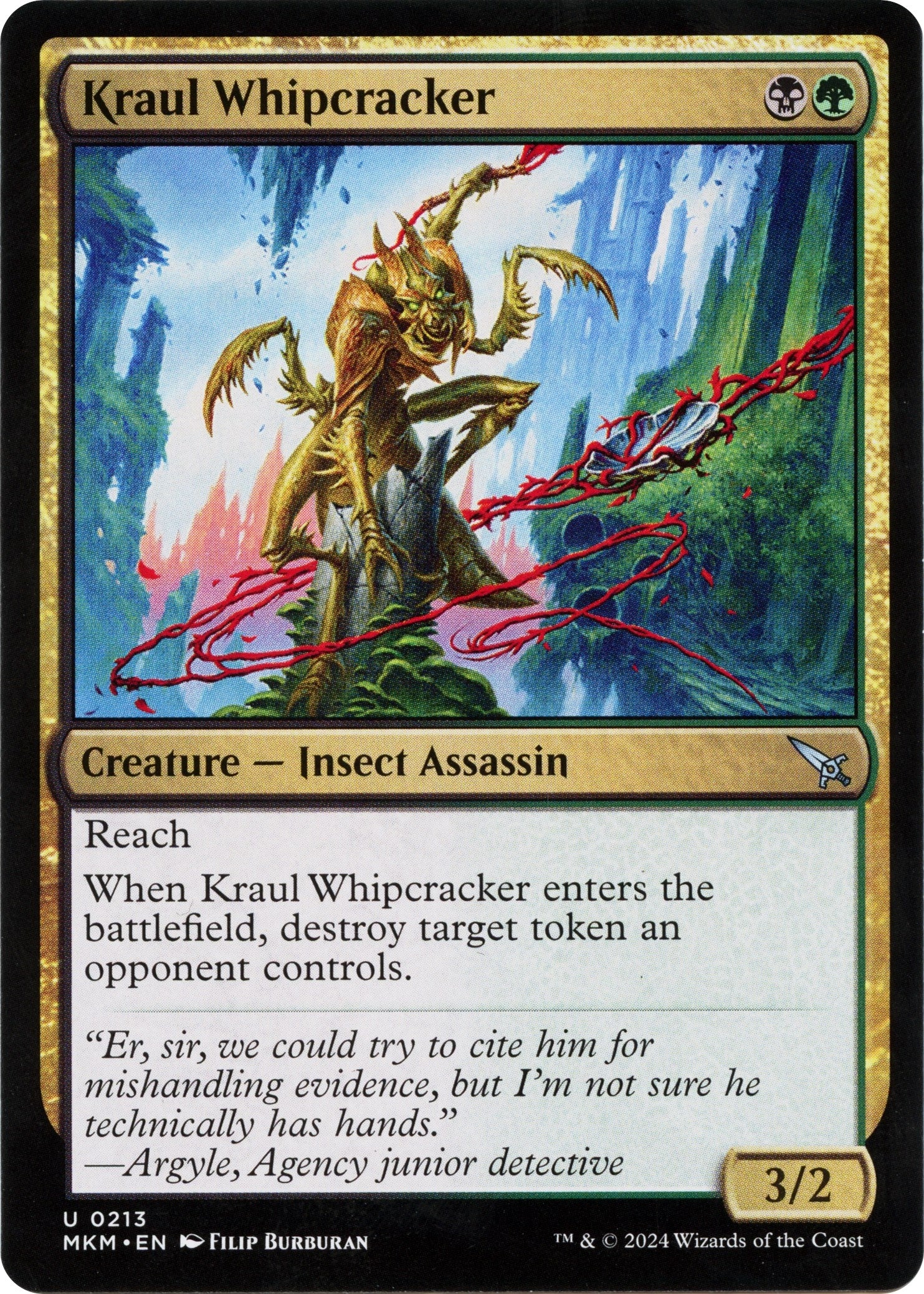 Image for Kraul Whipcracker (a) (213) (MKM) - Magic: The Gathering