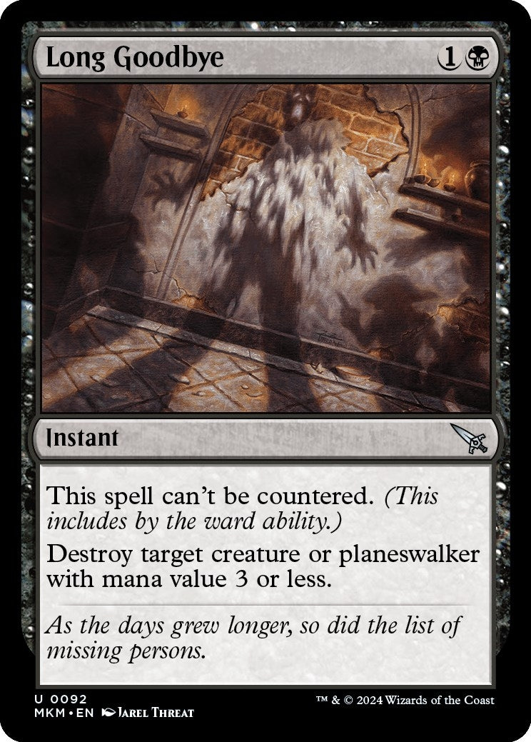 Image for Long Goodbye (92) (MKM) - Magic: The Gathering