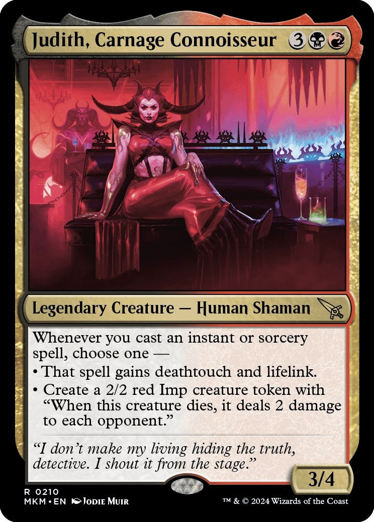 Image for Judith, Carnage Connoisseur (210) (MKM) - Magic: The Gathering
