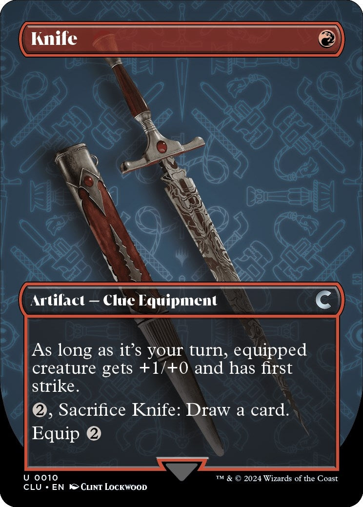 Image for Knife (Borderless) (10) (CLU) - Magic: The Gathering