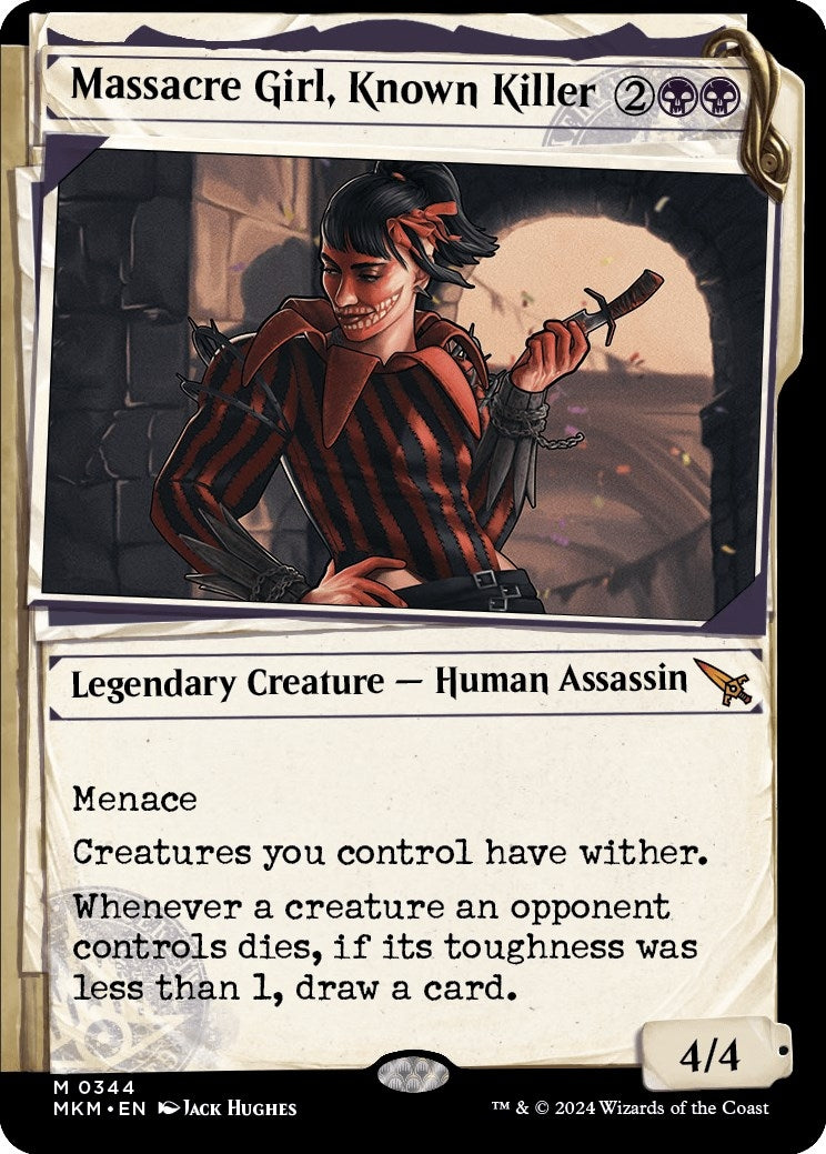 Image for Massacre Girl, Known Killer (Showcase) (344) (MKM) - Magic: The Gathering