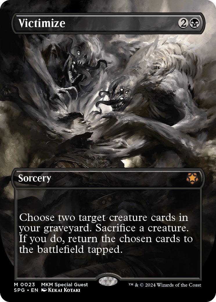 Image for Victimize (Borderless) (23) (SPG) - Magic: The Gathering