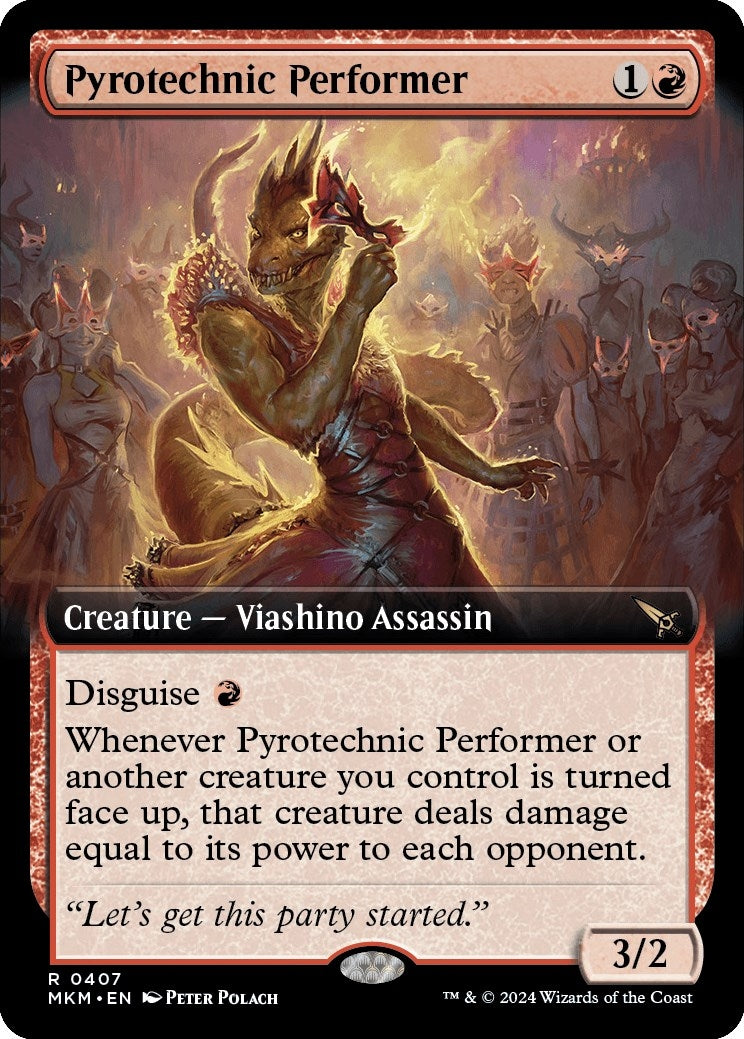 Image for Pyrotechnic Performer (Extended Art) (407) (MKM) - Magic: The Gathering
