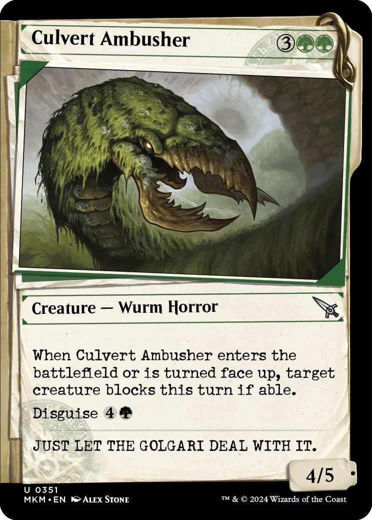 Image for Culvert Ambusher (Showcase) (351) (MKM) - Magic: The Gathering
