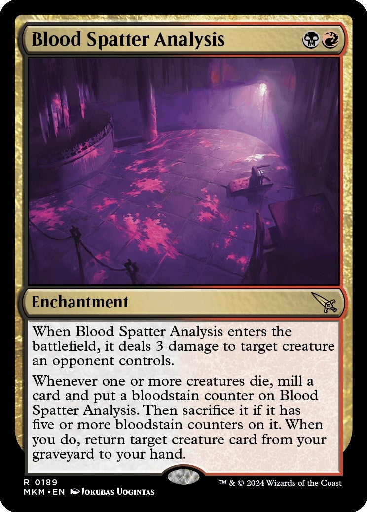 Image for Blood Spatter Analysis (189) (MKM) - Magic: The Gathering