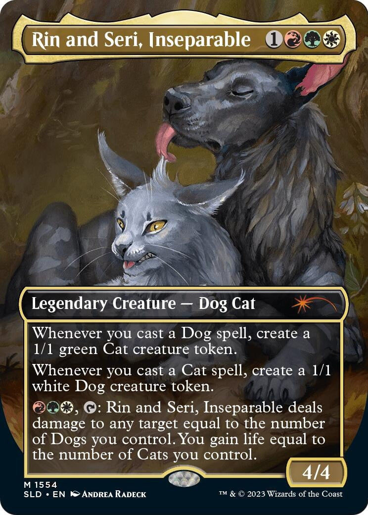 Image for Rin and Seri, Inseparable (Display Commander) - Thick Stock (1554) (SLD) - Magic: The Gathering