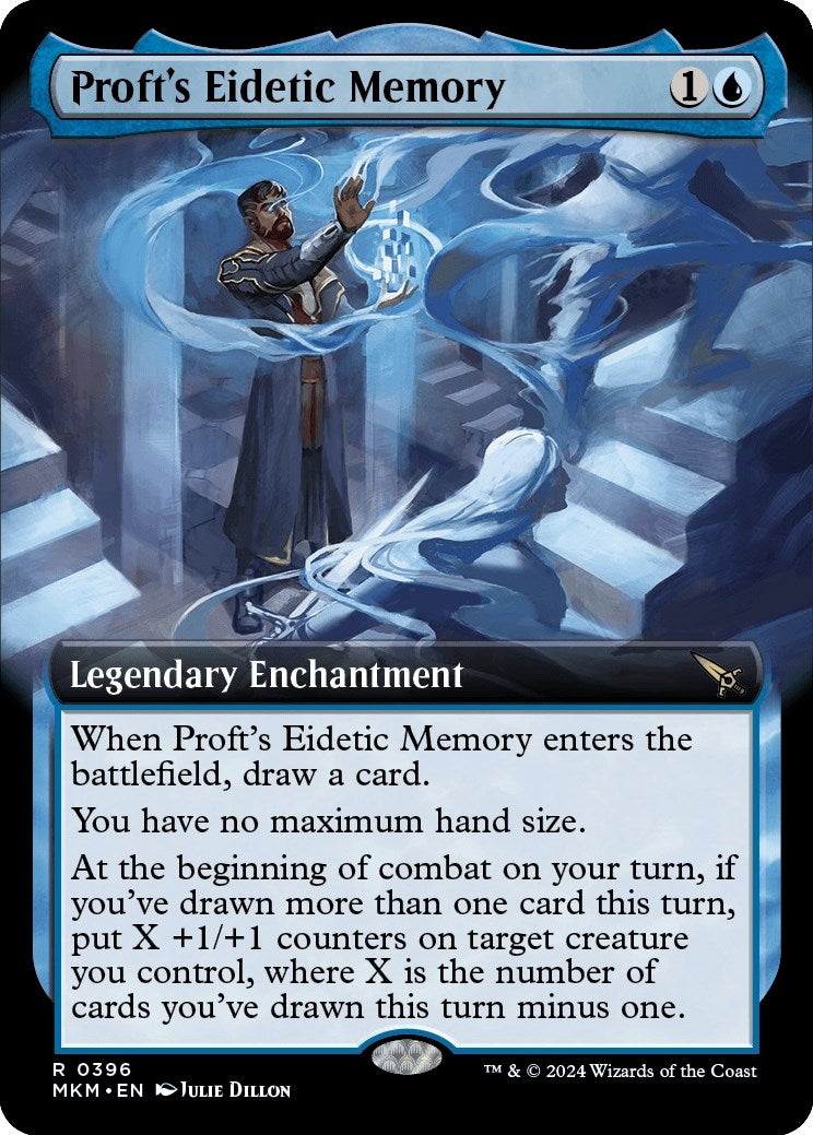 Image for Proft's Eidetic Memory (Extended Art) (396) (MKM) - Magic: The Gathering