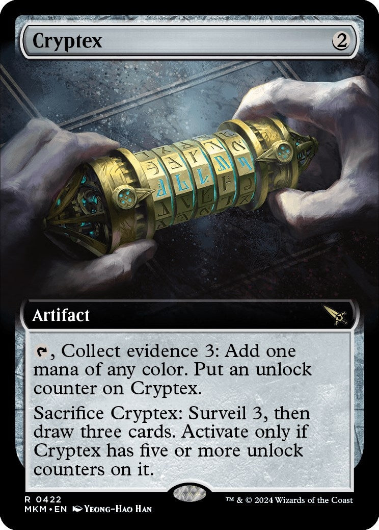 Image for Cryptex (Extended Art) (422) (MKM) - Magic: The Gathering