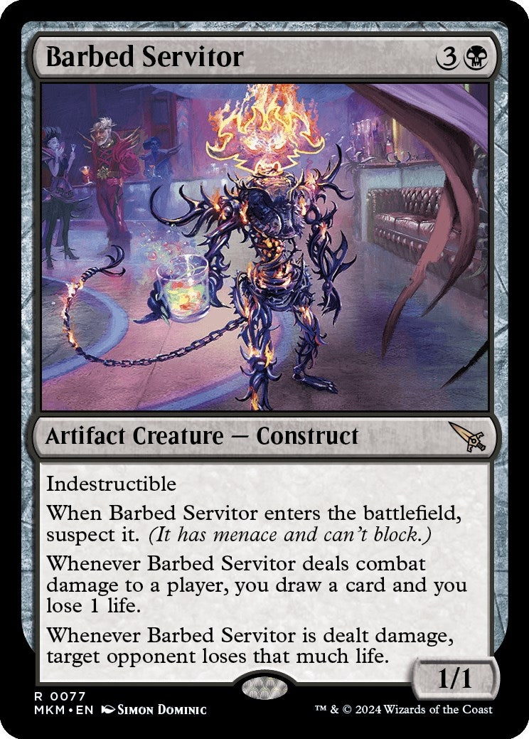 Image for Barbed Servitor (77) (MKM) - Magic: The Gathering