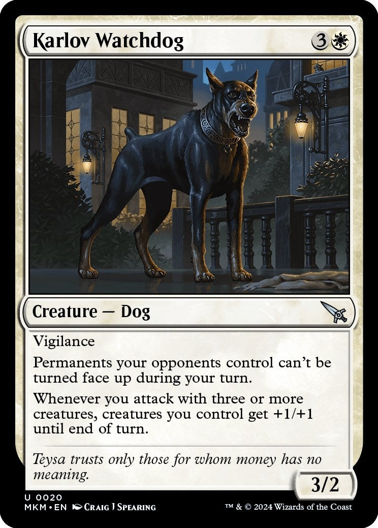 Image for Karlov Watchdog (20) (MKM) - Magic: The Gathering
