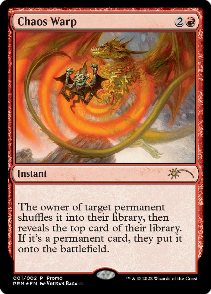 Image for Chaos Warp (1) (WPN) - Magic: The Gathering