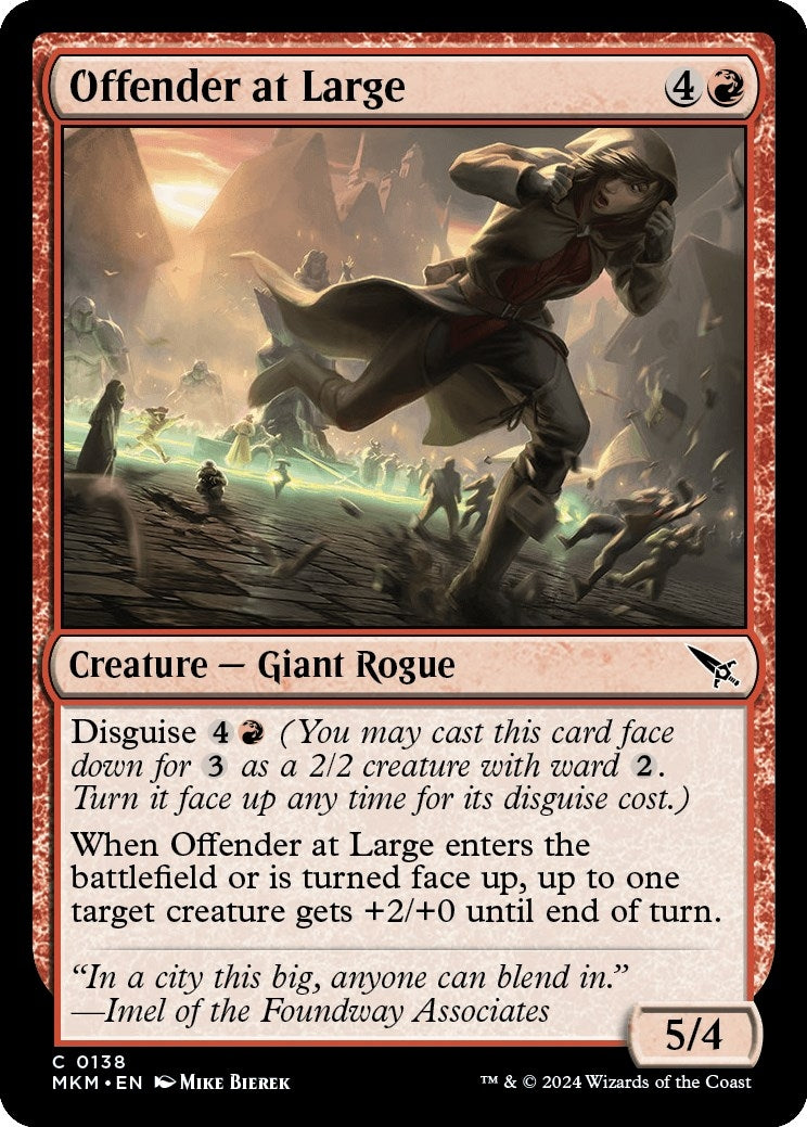 Image for Offender at Large (138) (MKM) - Magic: The Gathering