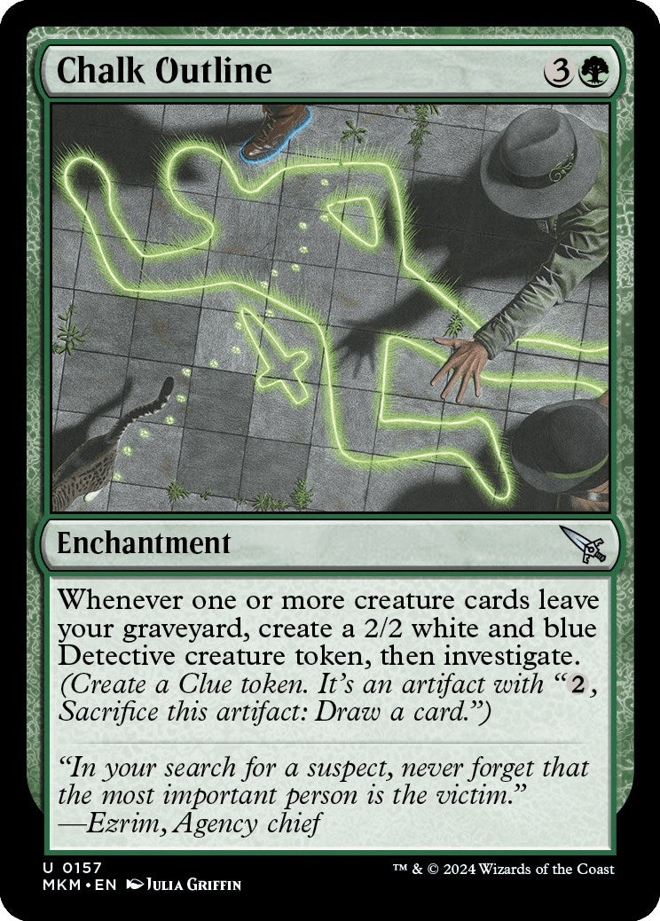 Image for Chalk Outline (157) (MKM) - Magic: The Gathering
