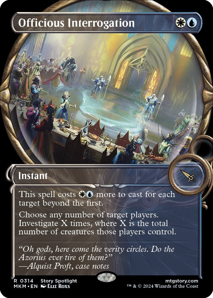 Image for Officious Interrogation (Showcase) (314) (MKM) - Magic: The Gathering