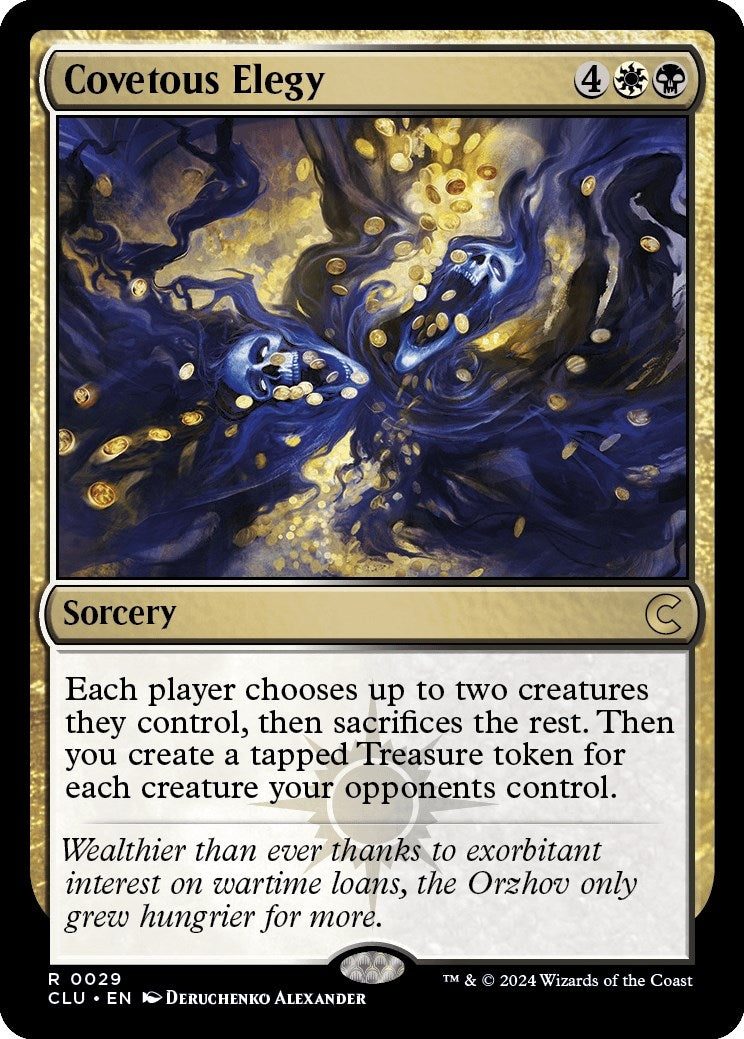 Image for Covetous Elegy (29) (CLU) - Magic: The Gathering