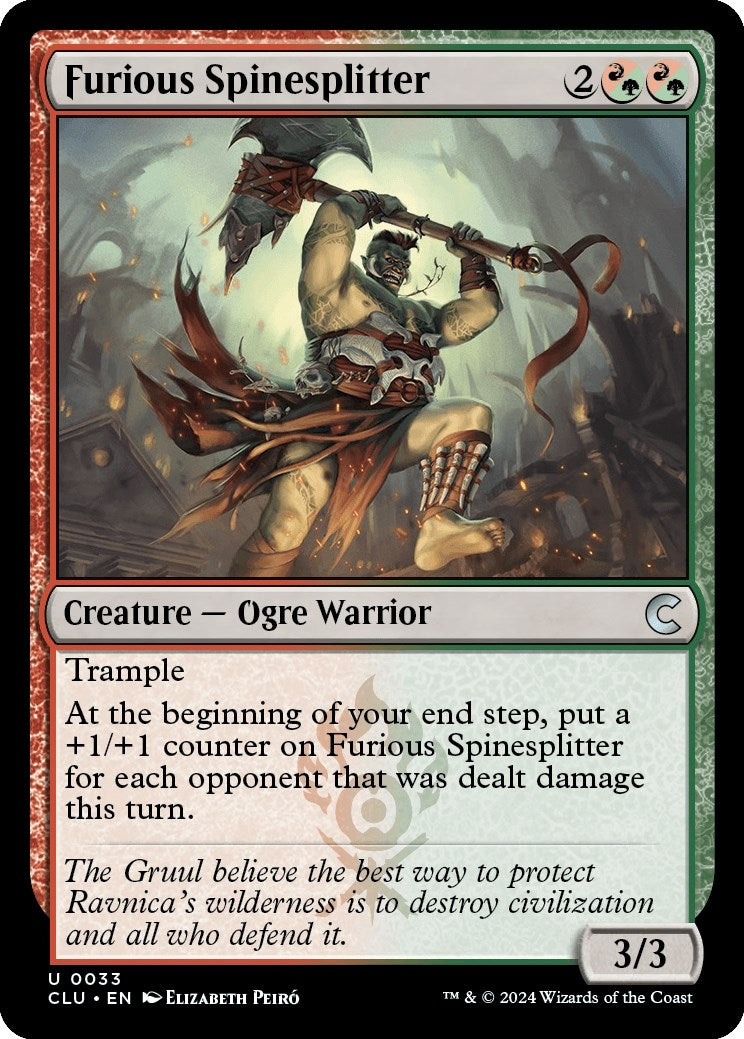 Image for Furious Spinesplitter (33) (CLU) - Magic: The Gathering