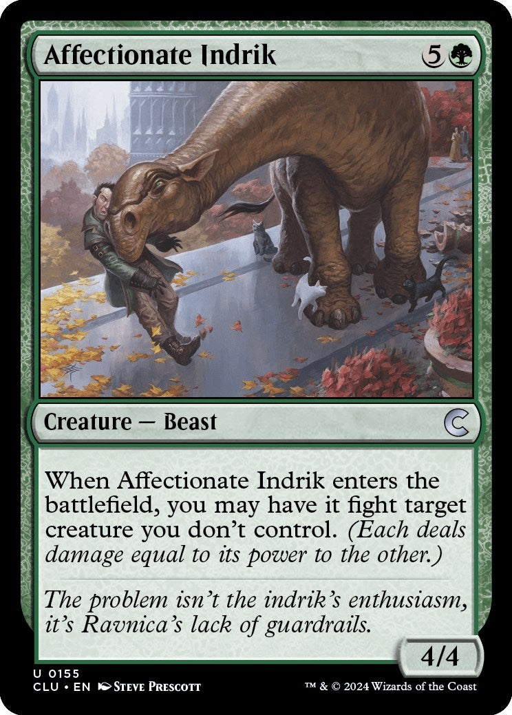 Image for Affectionate Indrik (155) (CLU) - Magic: The Gathering