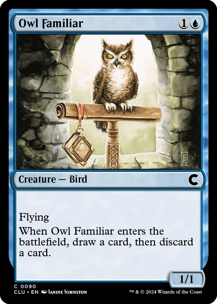 Image for Owl Familiar (90) (CLU) - Magic: The Gathering